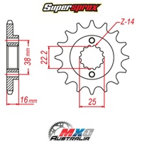 Supersprox Front Sprocket 14T for Ducati 950 MULTISTRADA 2017-2020 >525