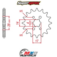 Supersprox Front Sprocket 13T for Honda TRX90 1993-2006 >428