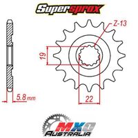 Supersprox Front Sprocket 13T for Husqvarna TXC250 2011-2012 >520