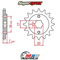 Supersprox Front Sprocket 10T for Sherco 1.25 TRIALS 2000-2007 >520