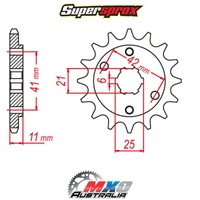 Supersprox Front Sprocket 15T for Honda NSR250 MC16 1987 >520