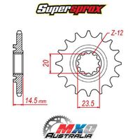 Supersprox Front Sprocket 12T for Honda CRF450L 2019-2020 >520