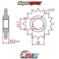 Supersprox Front Sprocket 14T 525 10-TR3-14