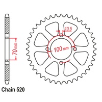SuperSprox Rear Sprocket 50T 520 Pitch 11-004-50
