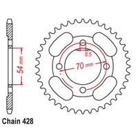 SuperSprox Rear Sprocket 45T 428 Pitch 11-059-45