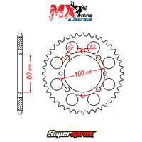 Supersprox Rear Sprocket 42T for Suzuki GT250 (X7) 1979-1982 11-113-42