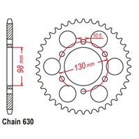 SuperSprox Rear Sprocket 35T for Kawasaki Z900 Z1 1973-1977 >630