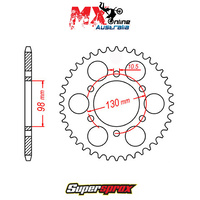 Supersprox Rear Sprocket 35T Kawasaki Z900 (KZ900) 1973-1977 11-118-35
