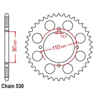 SuperSprox Rear Sprocket 37T 530 Pitch 11-12R-37