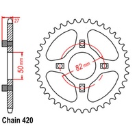 SuperSprox Rear Sprocket 44T for Honda CT70 1974-1981 >420