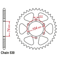 SuperSprox Rear Sprocket 42T 520 Pitch 11-165-42