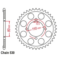SuperSprox Rear Sprocket 45T for Honda CB750F1 1976-1977 >530