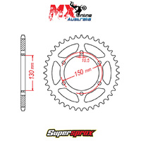 Supersprox Rear Sprocket 45T 11-305-45