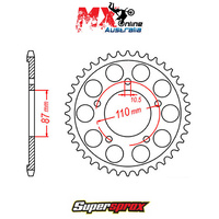 Supersprox Rear Sprocket 48T for Suzuki SV650S ABS 2007-2012 11-33C-48
