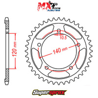 Supersprox Rear Sprocket 45T Triumph SCRAMBLER 2006-2015 11-35F-45