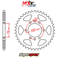 Supersprox Rear Sprocket 48T for Suzuki VL250 INTR 2002-2017 11-374-48