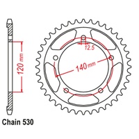 SuperSprox Rear Sprocket 42T 530 Pitch 11-40F-42