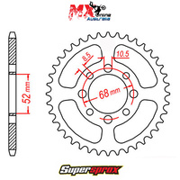 Supersprox Rear Sprocket 48T for Suzuki TS80X 1984-1985 11-464-48