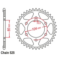 SuperSprox Rear Sprocket 43T for Kawasaki ZX-10RR 2017-2020 >525
