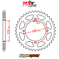 Supersprox Rear Sprocket 46T Yamaha XV250 VIRAGO 1988-2018 11-5Y1-46