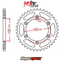 Supersprox Rear Sprocket 48T Aprilia SXV 450 SUPERMOTO 2006-2011 11-706-48