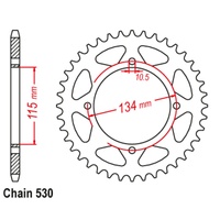 SuperSprox Rear Sprocket 48T for Cagiva 650 ALA AZZURRA GT 1987 >530