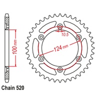 SuperSprox Rear Sprocket 43T for Ducati 907 IE 1990-1994 >520
