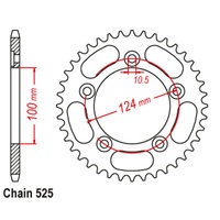 SuperSprox Rear Sprocket 38T 525 Pitch 11-744-38