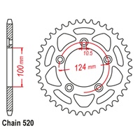 SuperSprox Rear Sprocket 43T for Ducati 1100 SCRAMBLER SPORT 2018 >520