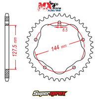 Supersprox Rear Sprocket 36T Ducati 748R 2001-2002 11-751-36