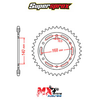 Supersprox Rear Sprocket 41T Husqvarna 900 NUDA ABS 2013-2014 11-BM6-41