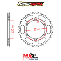 Supersprox Rear Sprocket 48T BMW G450X ENDURO 2006-2007 11-BM8-48