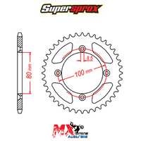 Supersprox Rear Sprocket 38T Honda XR80R 1985-2003 11-GC4-38