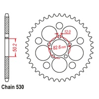 SuperSprox Rear Sprocket 48T 530 Pitch 11-HD2-48