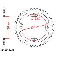 SuperSprox Rear Sprocket 38T 520 Pitch 11-K15-38