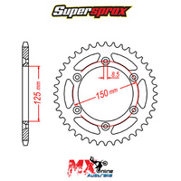 Supersprox Rear Sprocket 52T KTM 690 ENDURO R 2011-2018 11-KM1-52