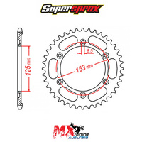 SuperSprox Rear Sprocket 49T 428 Pitch 11-KRH-49