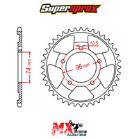 Supersprox Rear Sprocket 44T Honda NSR250 MC21 1990-1992 11-KV4-44