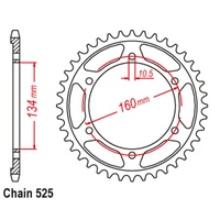 SuperSprox Rear Sprocket 46T for Honda CBR1000RR SP 2017-2019 >525