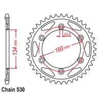 SuperSprox Rear Sprocket 43T 530 Pitch 11-MCJ-43