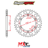 Supersprox Rear Sprocket 46T Yamaha XJ6NL 2013 11-MG3-46