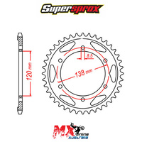 Supersprox Rear Sprocket 38T 11-MR7-38