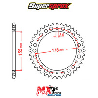 Supersprox Rear Sprocket 42T Triumph TIGER SPORT ABS 2014-2018 11-TR2-42