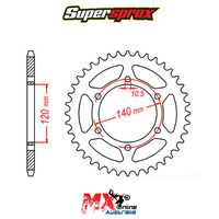 Supersprox Rear Sprocket 38T for Suzuki GSXR750 1998-1999 11-ZXR-38