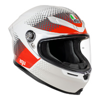 AGV Helmet K6S SMU Fision White/Red/Light Grey