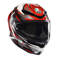 AGV Helmet K6S Reeval White Red Grey