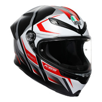 AGV Helmet K6S Karve Black White Red