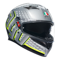 AGV Helmet K3 Fortify Grey/Black/Yellow Fluo
