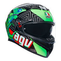 AGV Helmet K3 Kamaleon Black/Red/Green