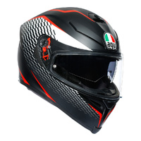 AGV K5-S THUNDER Matt Black/White/Red Helmet